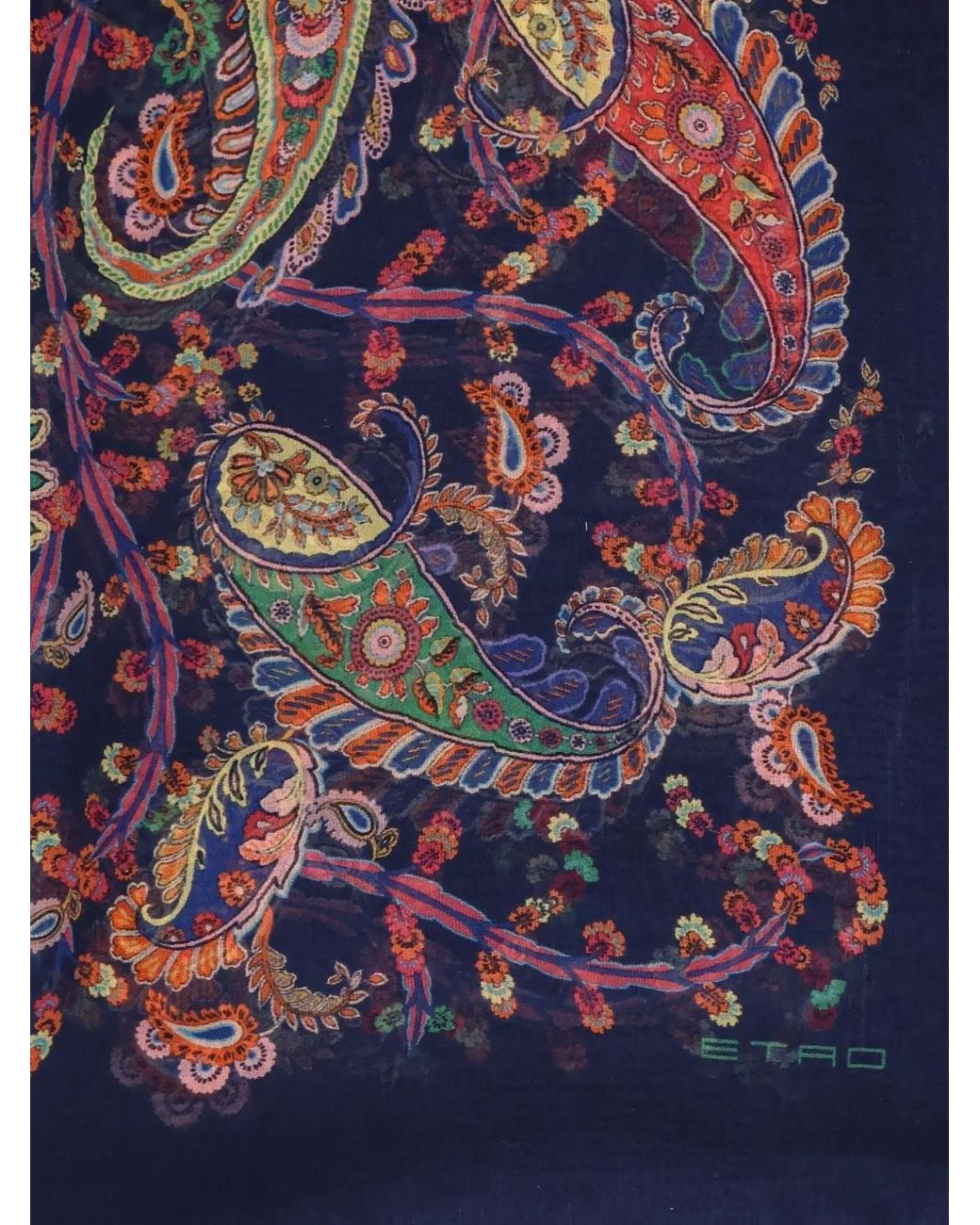 Etro Purple Silk Scarf