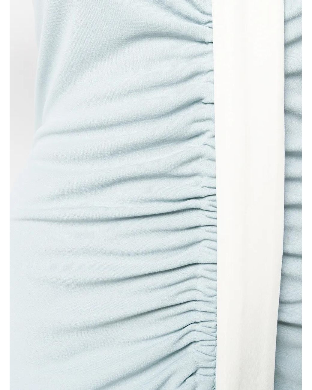 Ssheena Blue Ruched Midi Dress