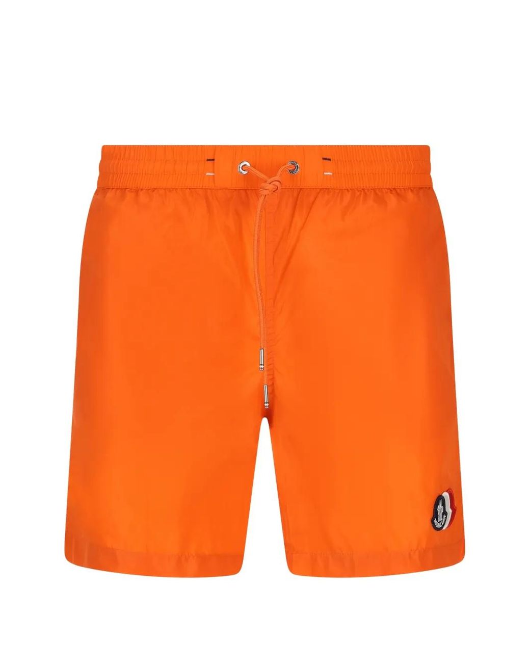 Moncler Orange Logo Swim Shorts for men