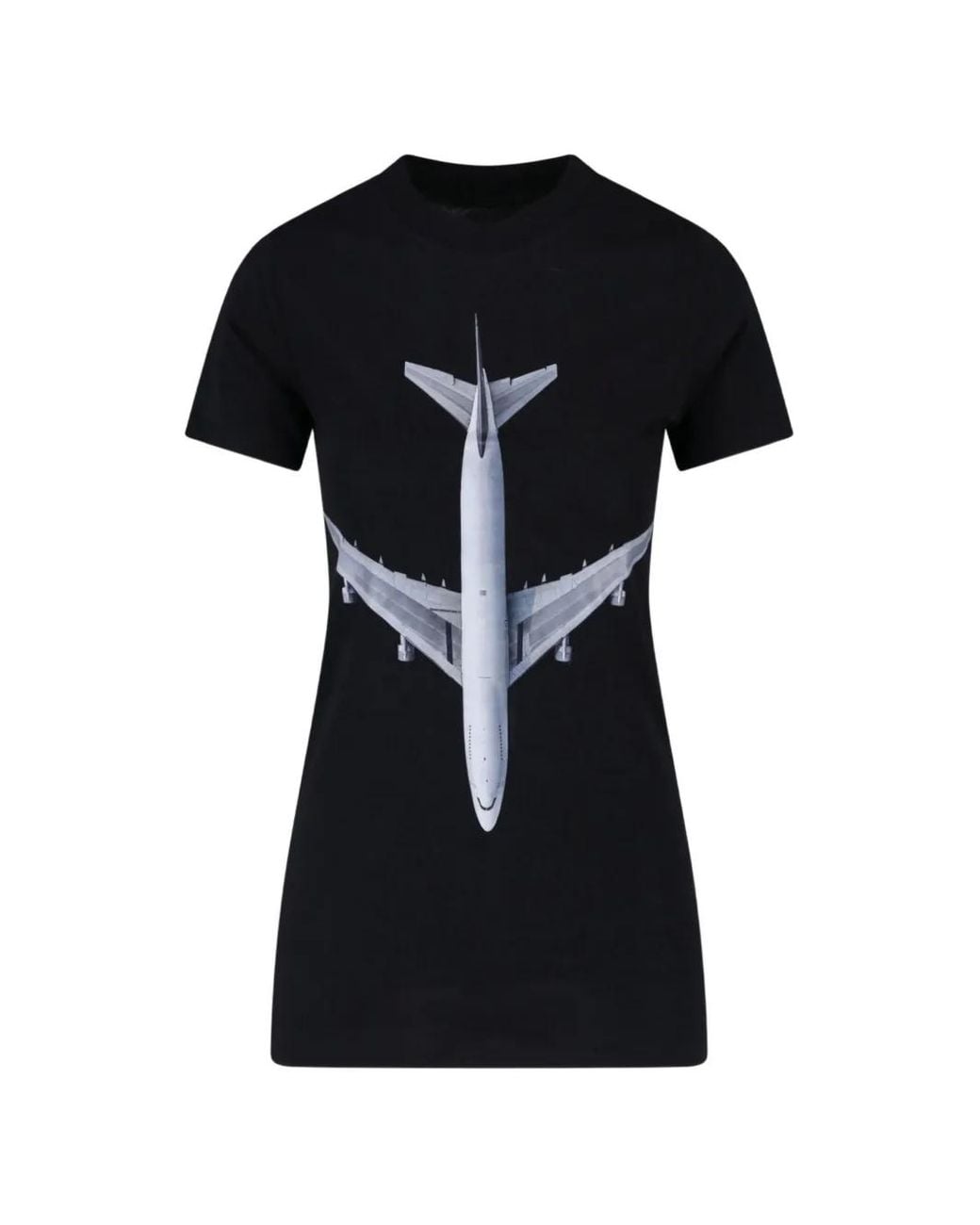 ERL Black T-Shirt À Imprimé Avion