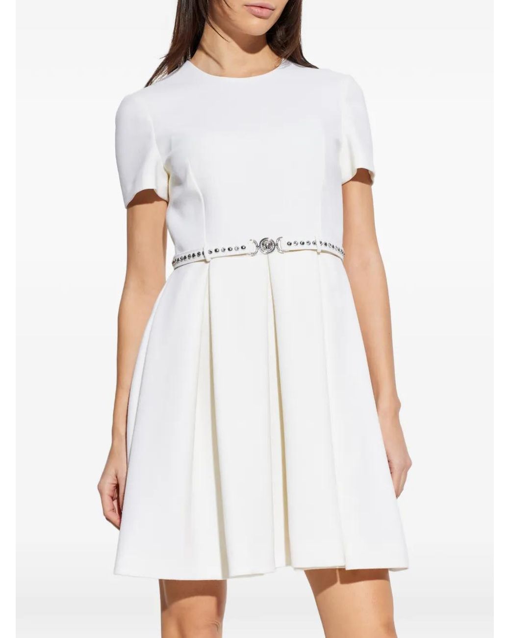 Versace White Wool Dress