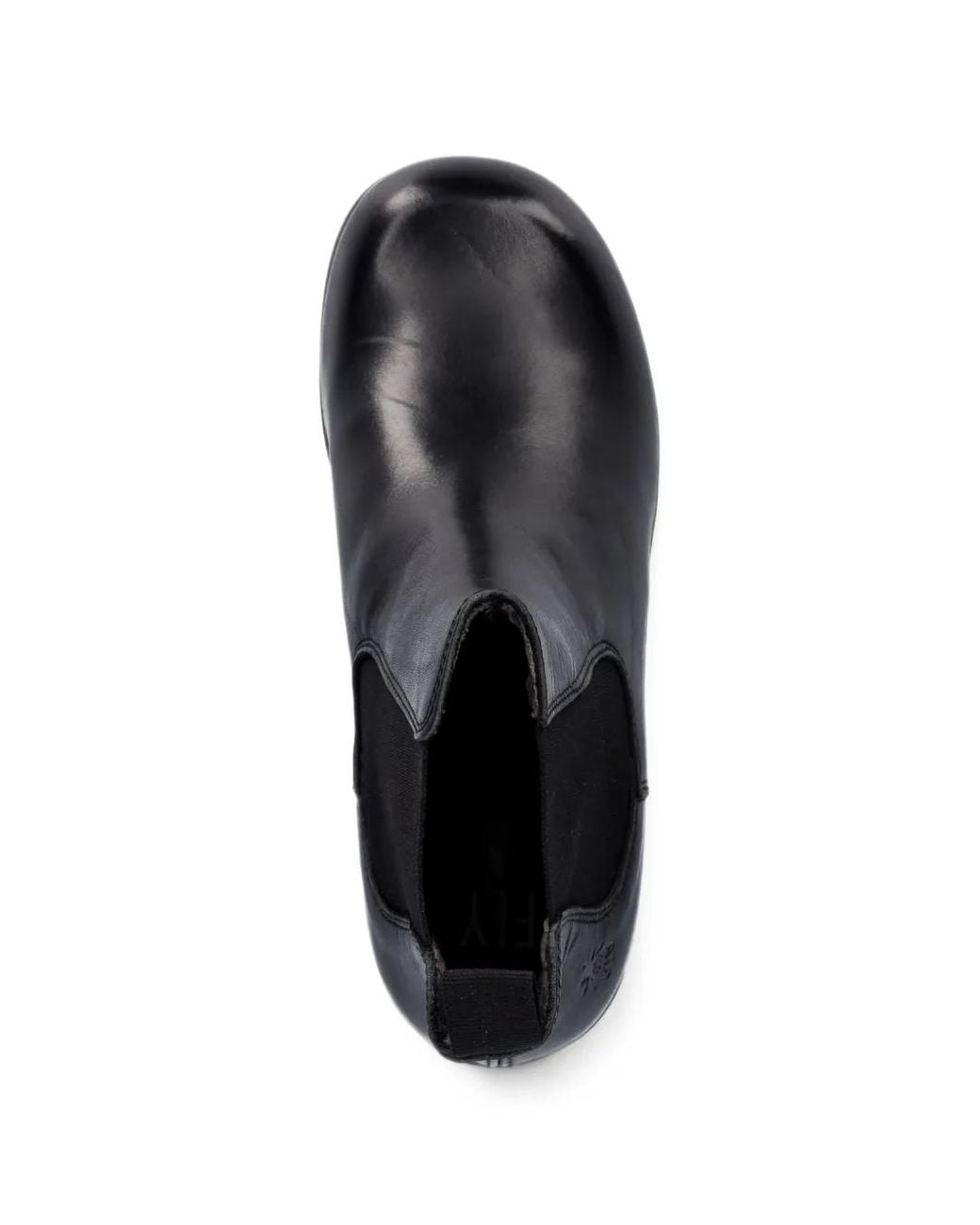 Fly London Black Bottines Chelsea Famy524Fly À Plateforme En Cuir