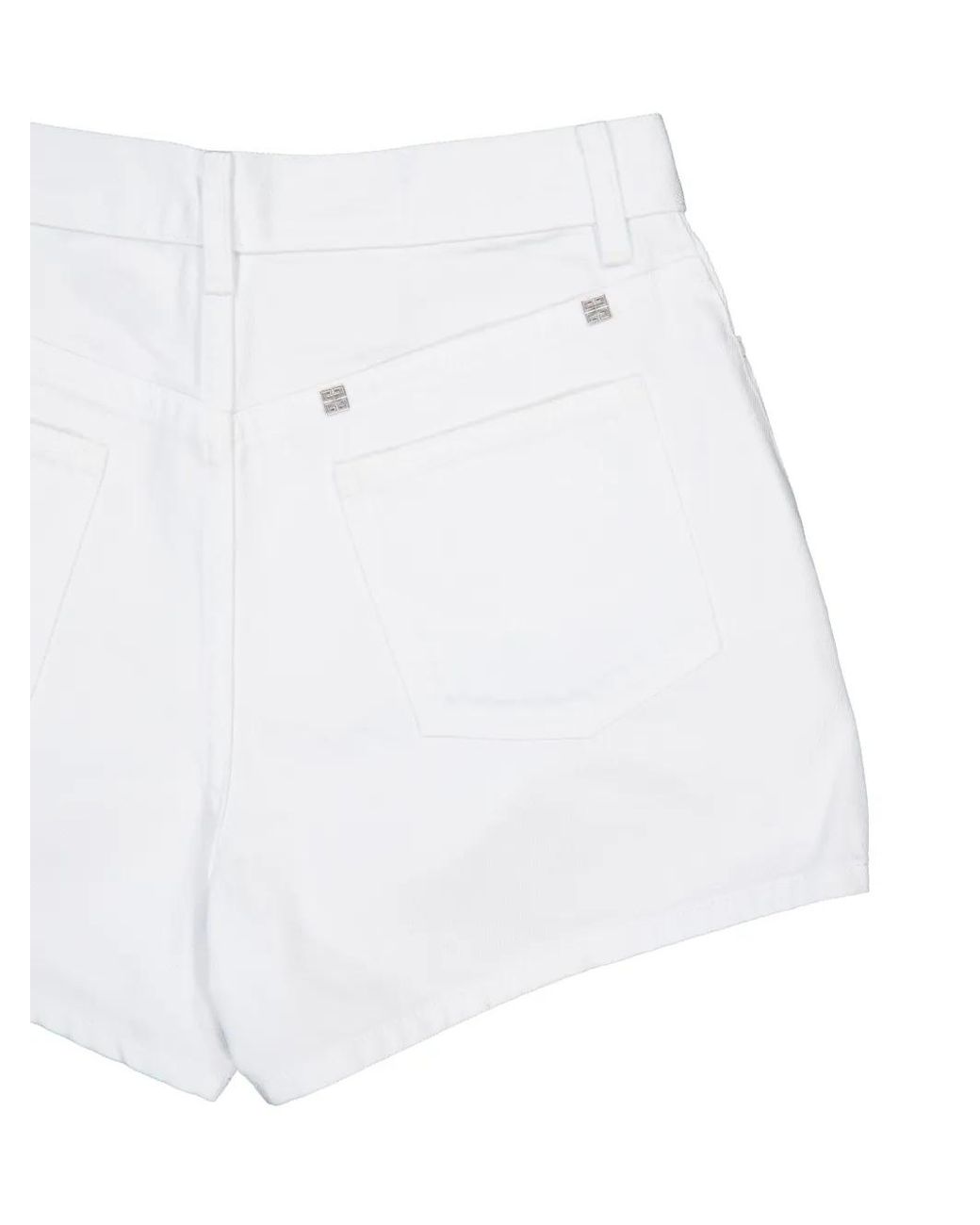 Givenchy White Slim Fit Shorts