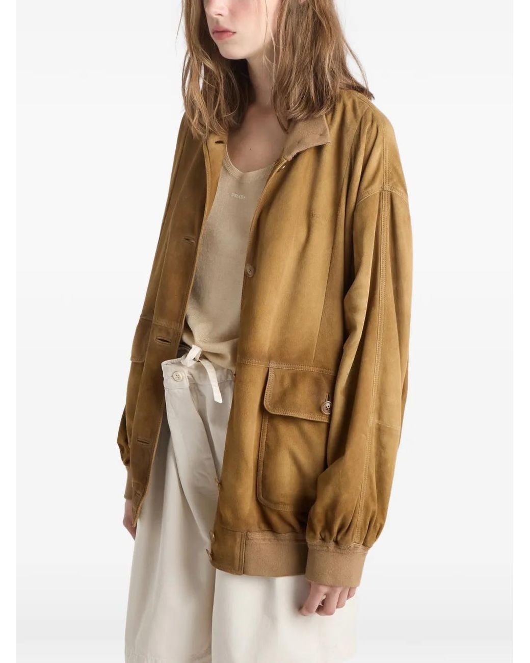 Prada Natural Suede Jacket