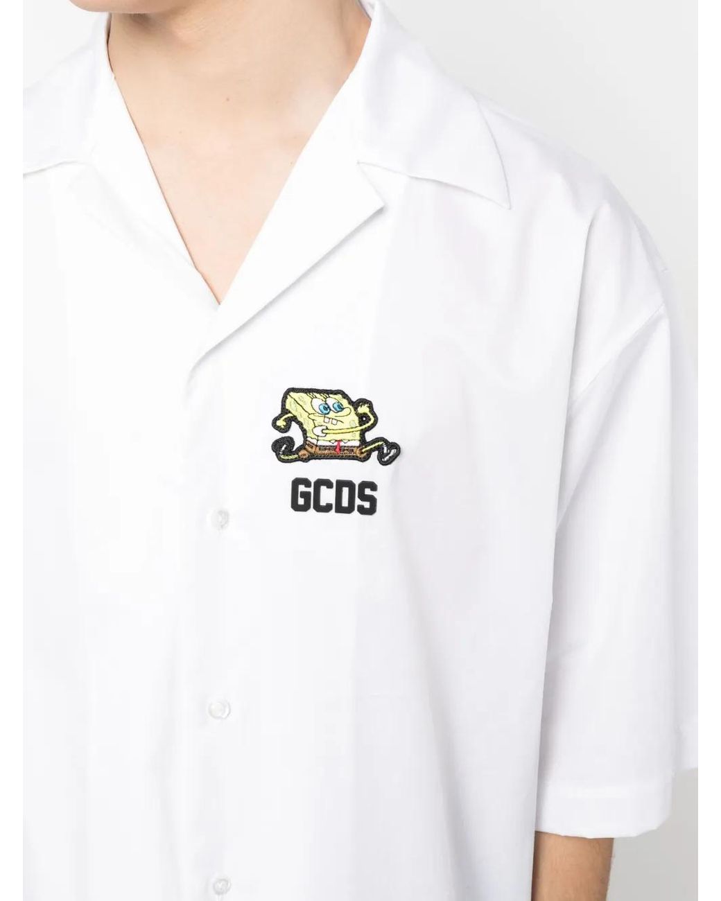 Gcds White Short Sleeved Shirt for men