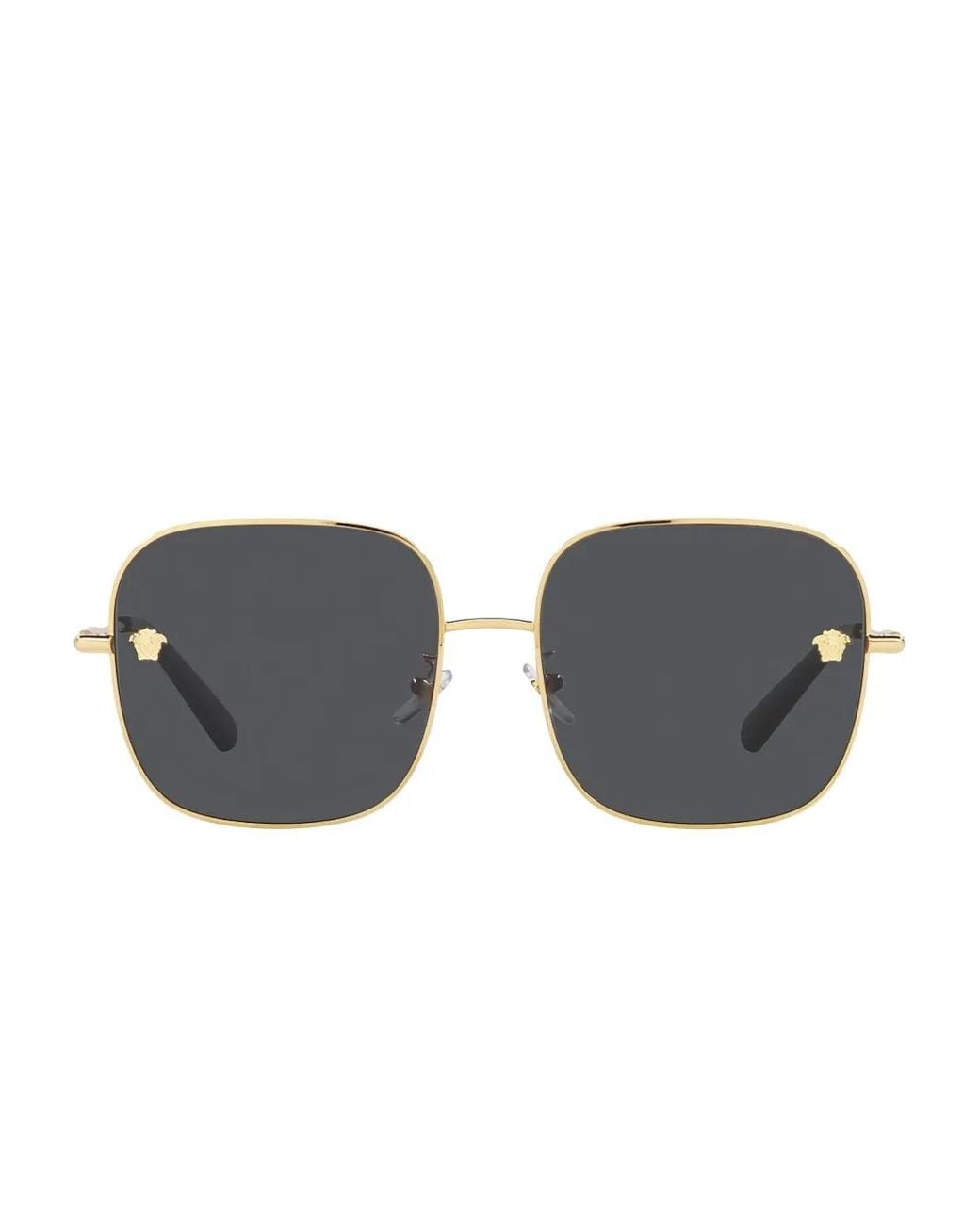 Versace Gray Square-Frame Sunglasses