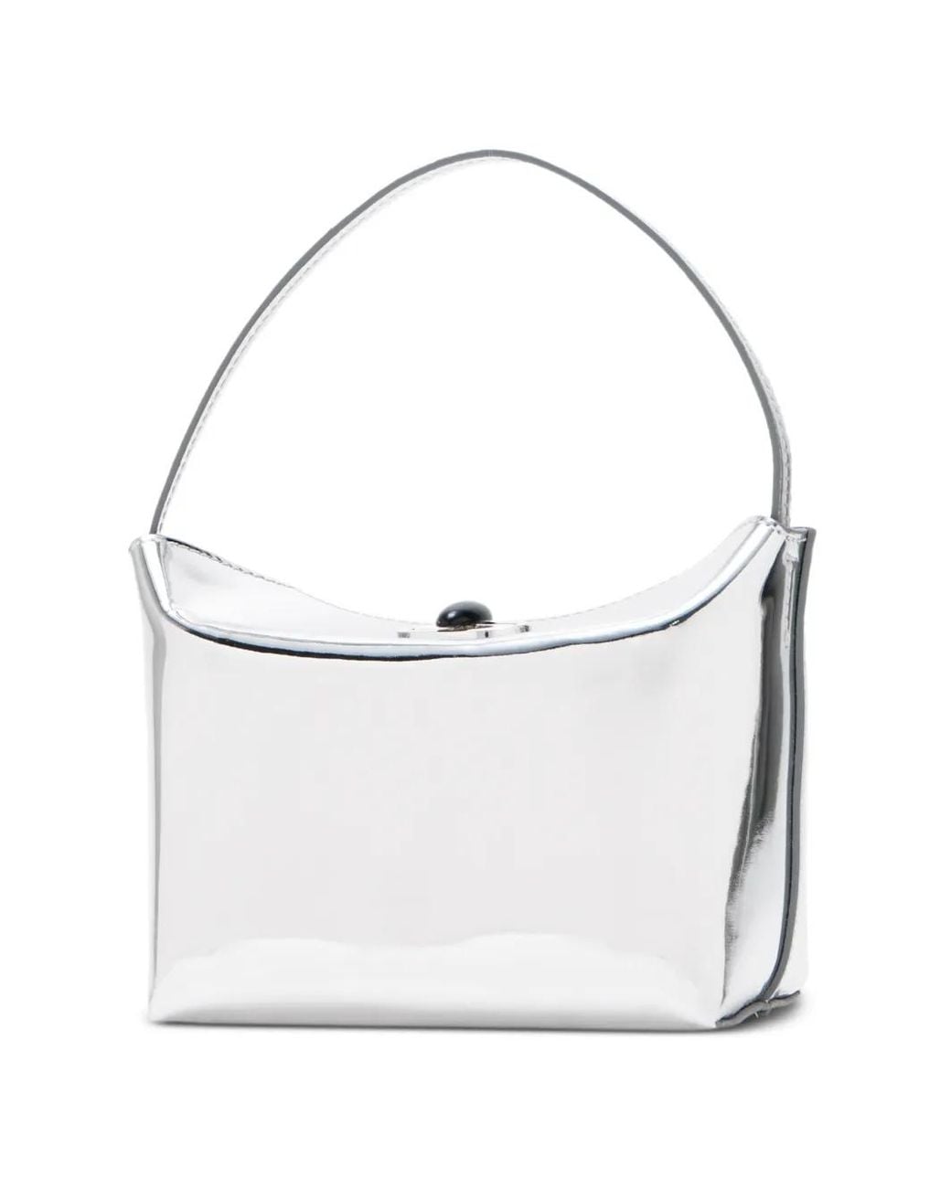 Christopher Esber White Turnlock Mini Bag