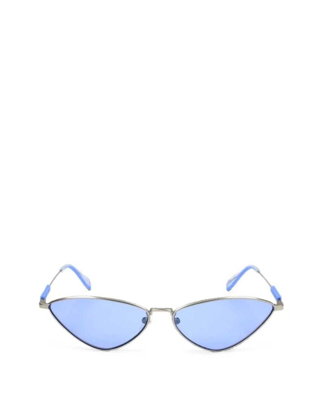 Adidas Blue Geometric-Frame Sunglasses