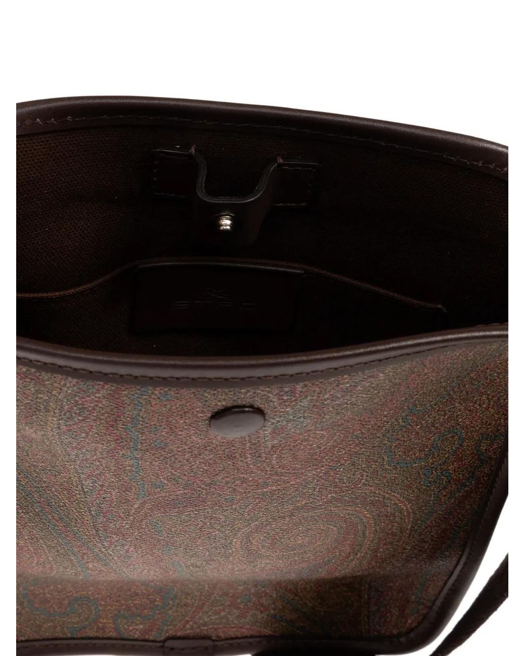 Etro Brown Paisley Shoulder Bag for men