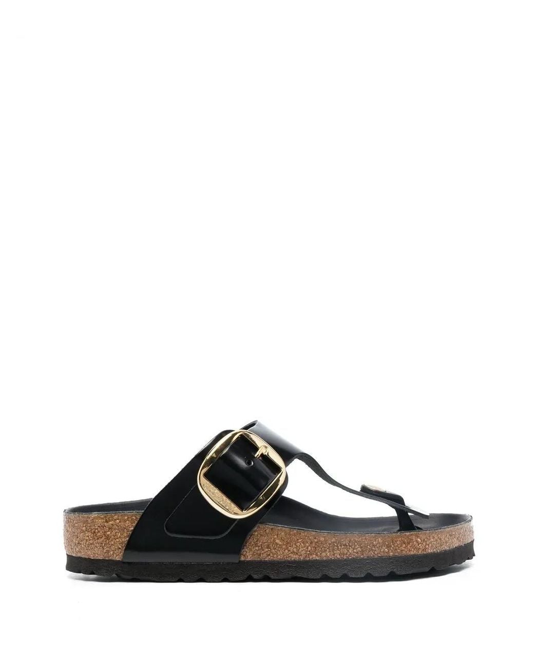 Birkenstock Black Gizeh Big Buckle 35Mm Slides