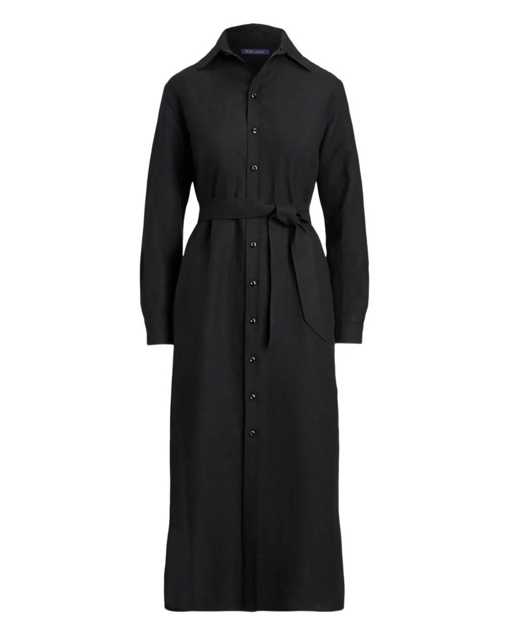Ralph Lauren Black Button-Up Shirt Dress