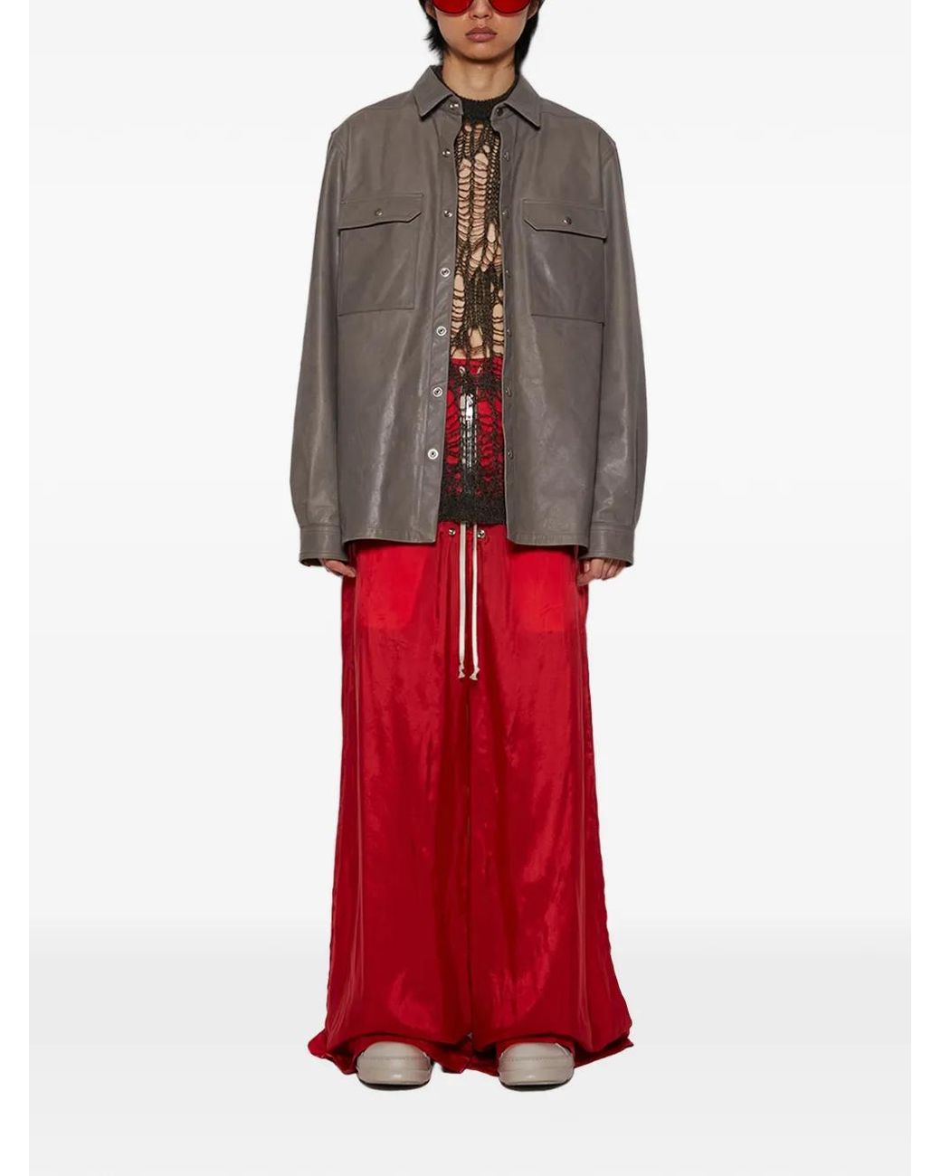 Rick Owens Gray Giacca for men