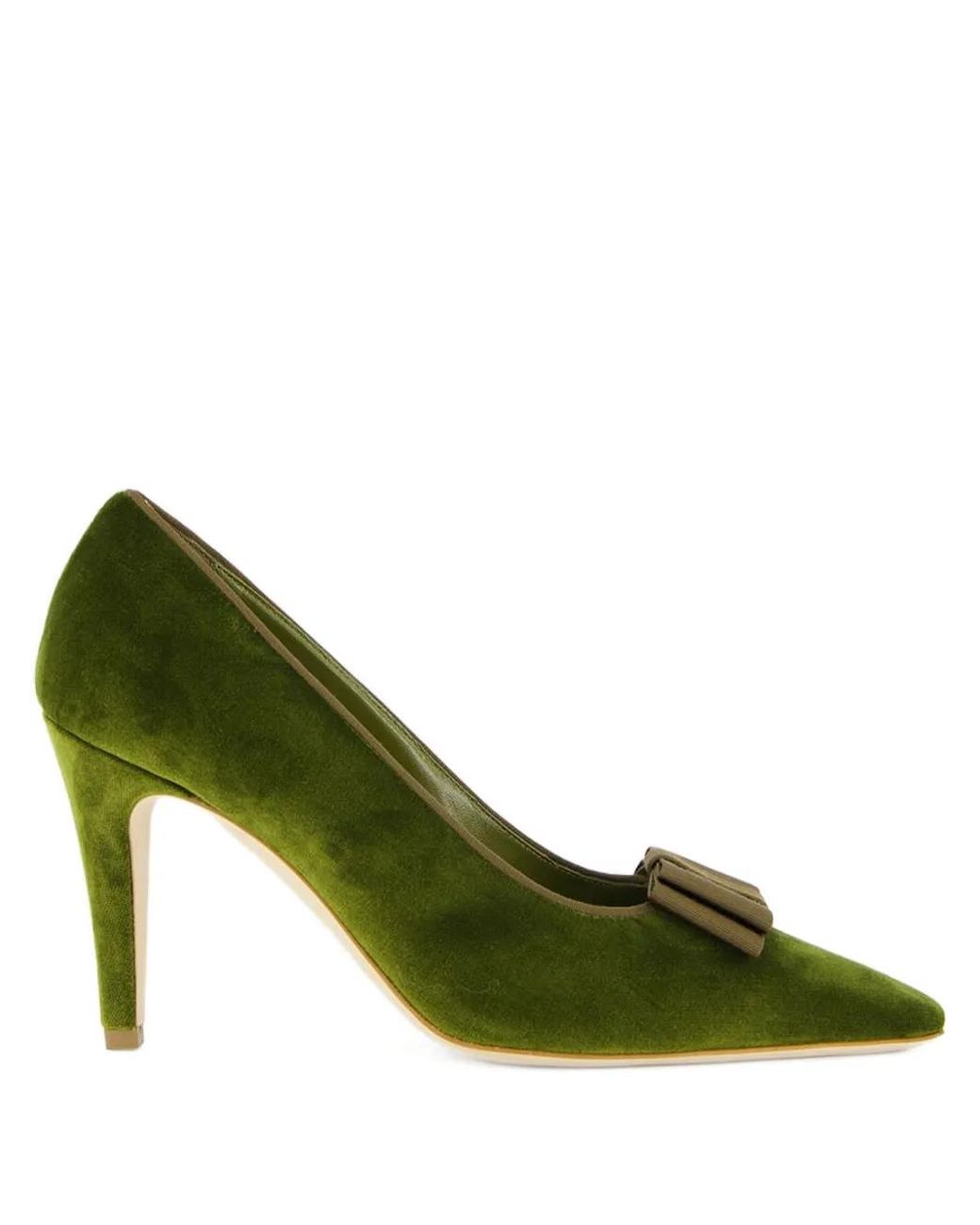 Manolo Blahnik Green 90Mm Readorhi Pumps