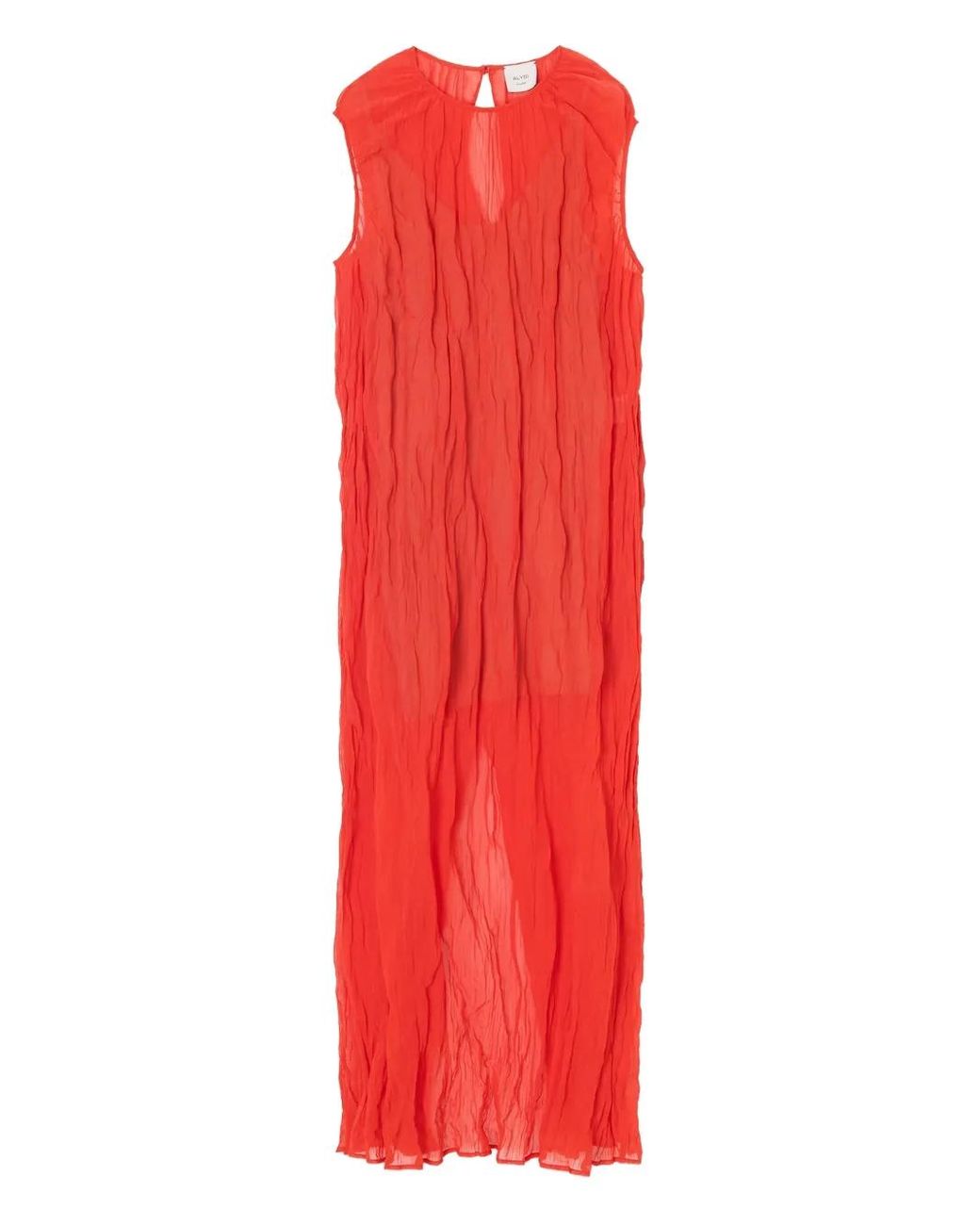 Alysi Red Sleeveless Maxi Dress