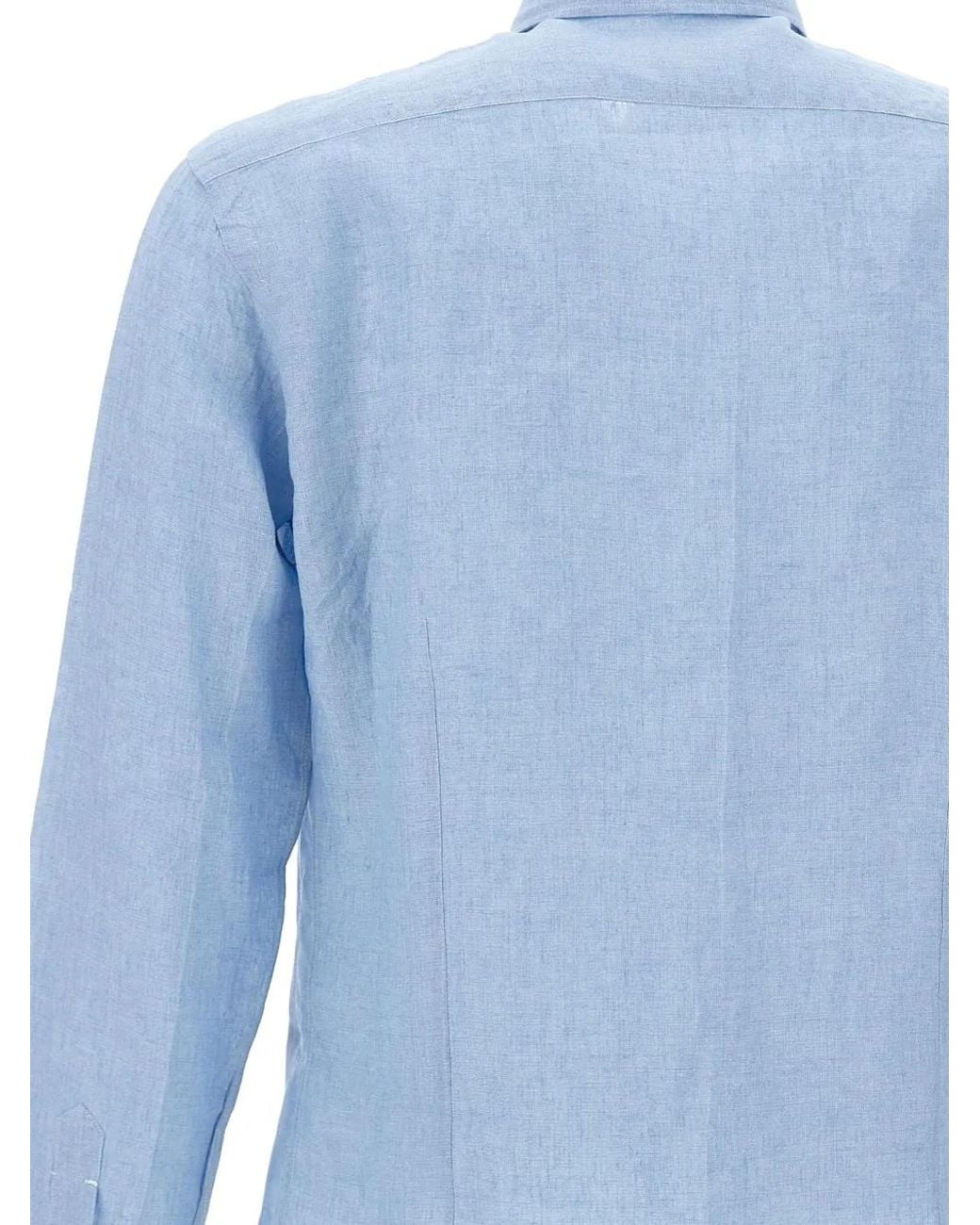 Barba Napoli Blue Shirt for men
