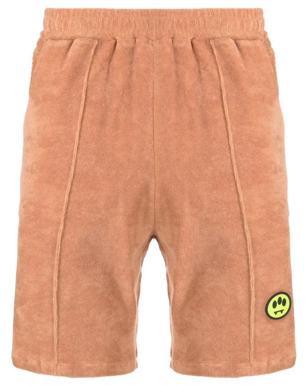 Barrow Brown Logo-Patch Terry Shorts