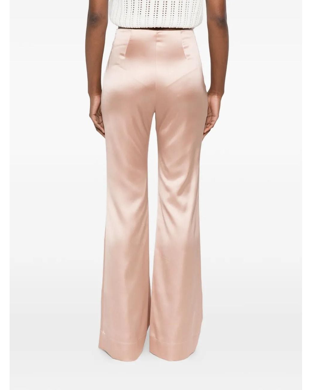 Pinko Pink Pinolo Satin Trousers