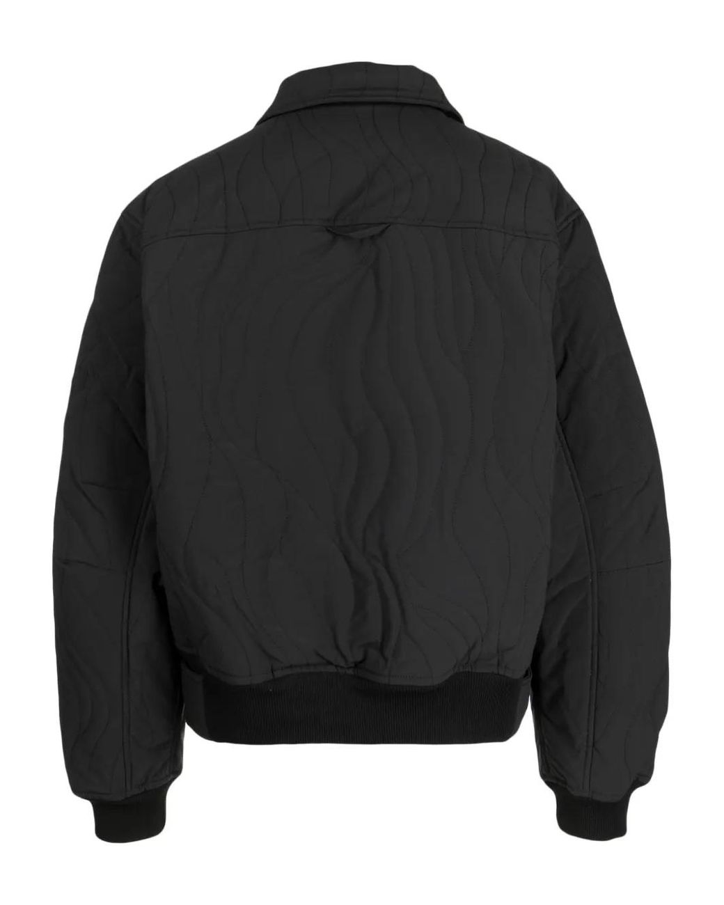 Holzweiler Black Quilted Bomber Jacket for men