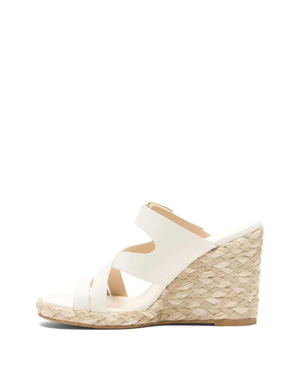 Espadrilles Compensées Sai À Boucle Stuart Weitzman en coloris White