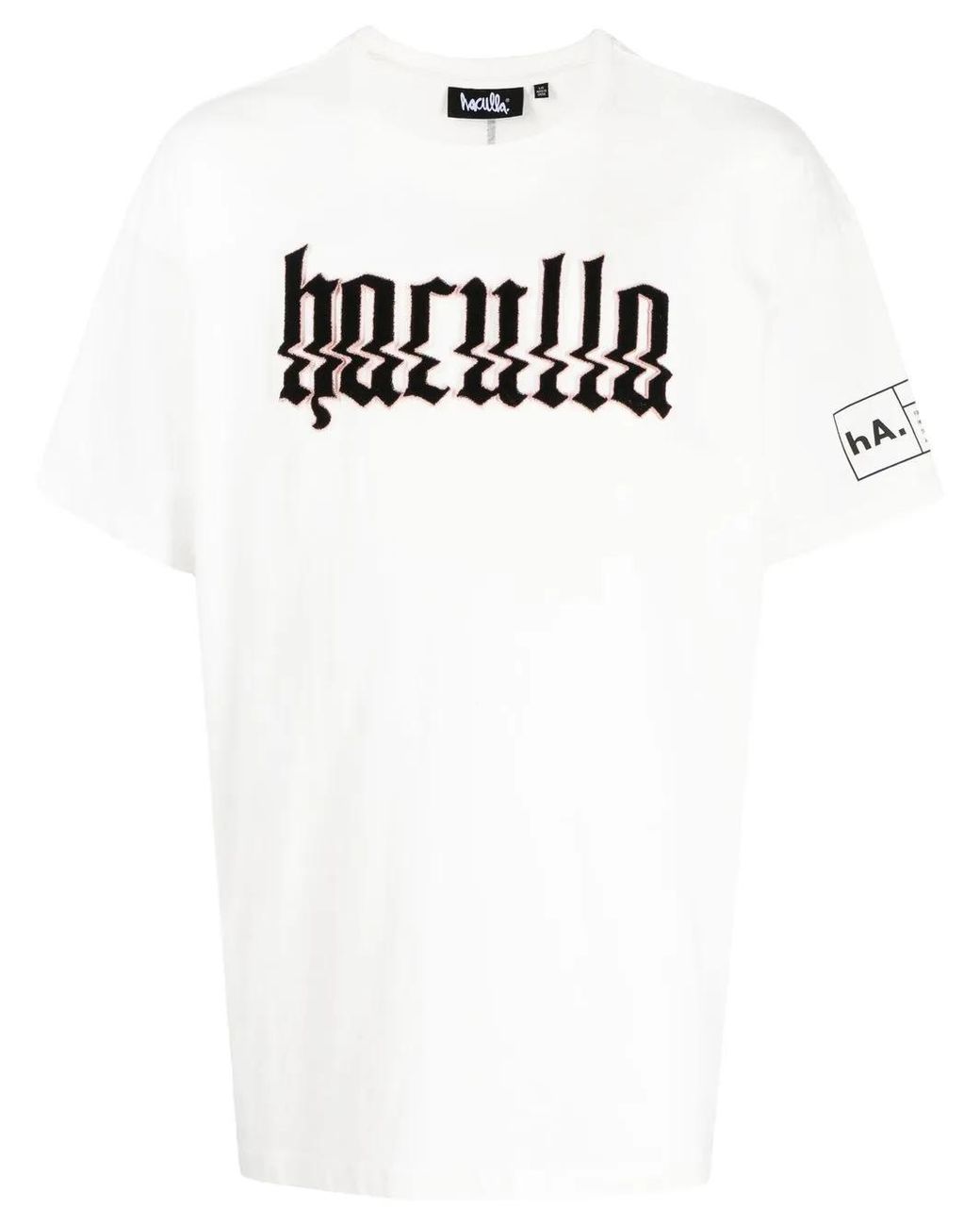 Haculla White Logo-Print T-Shirt for men