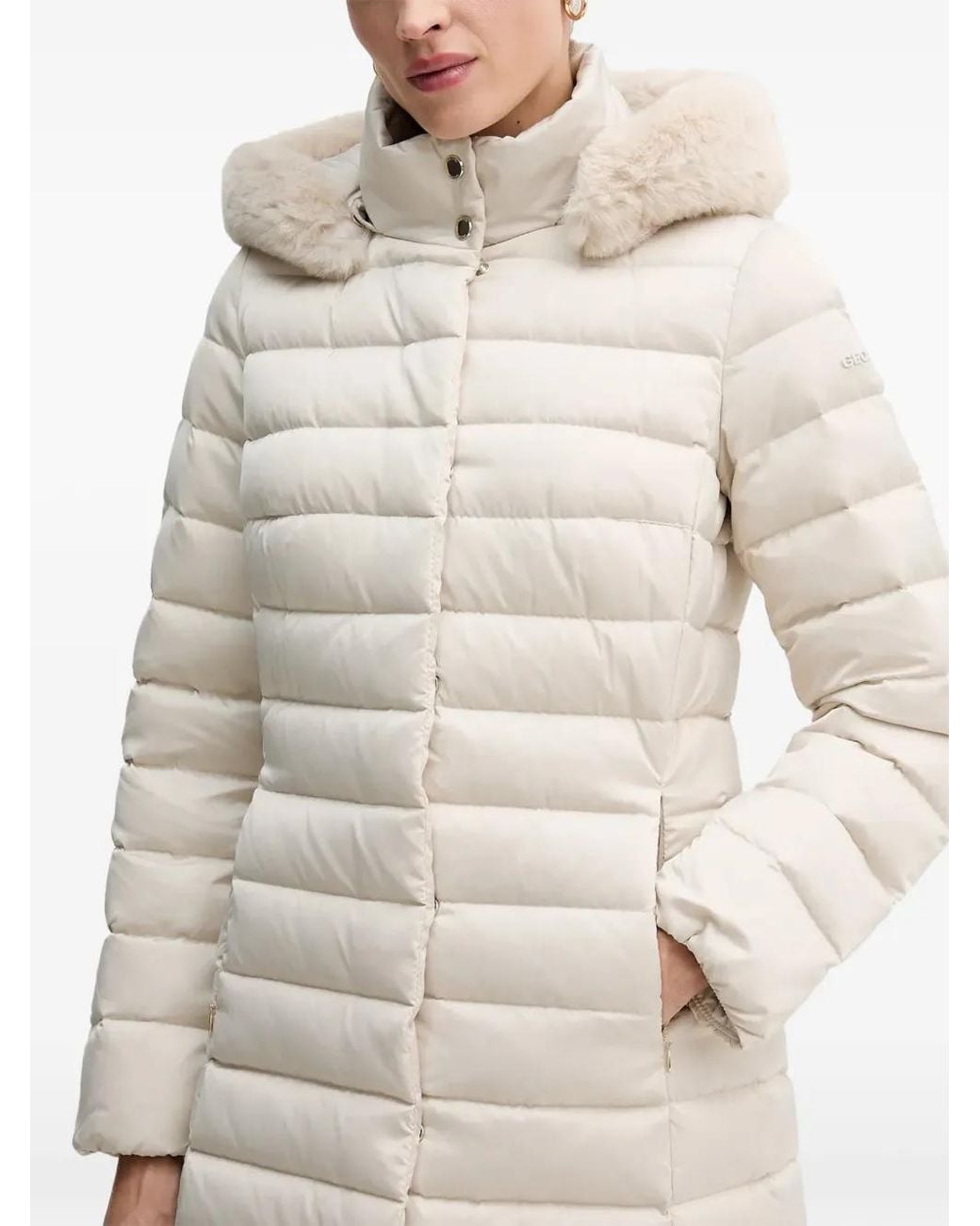 Geox Natural Bettanie Hooded Coat