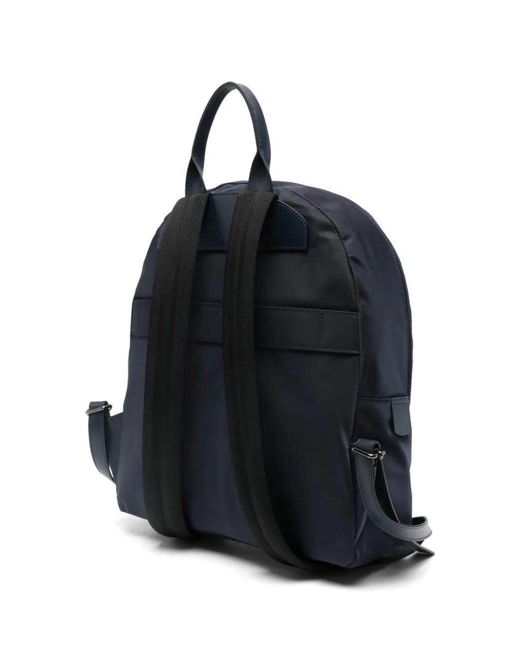 Kiton Blue Zip-Pocket Backpack for men