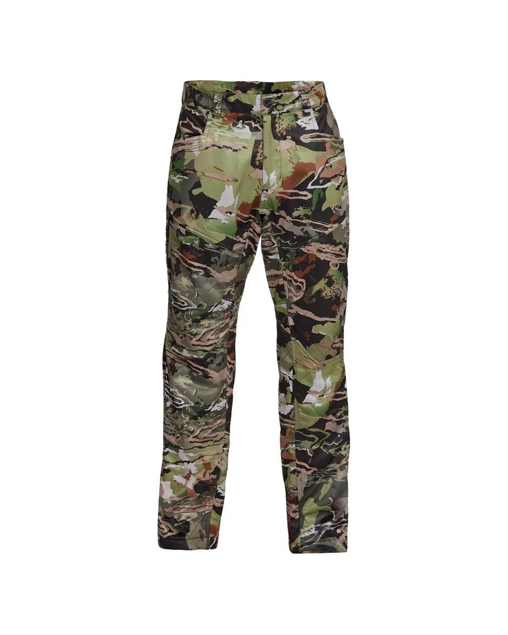 Under Armour Green Brow Tine Camo Trousers for men