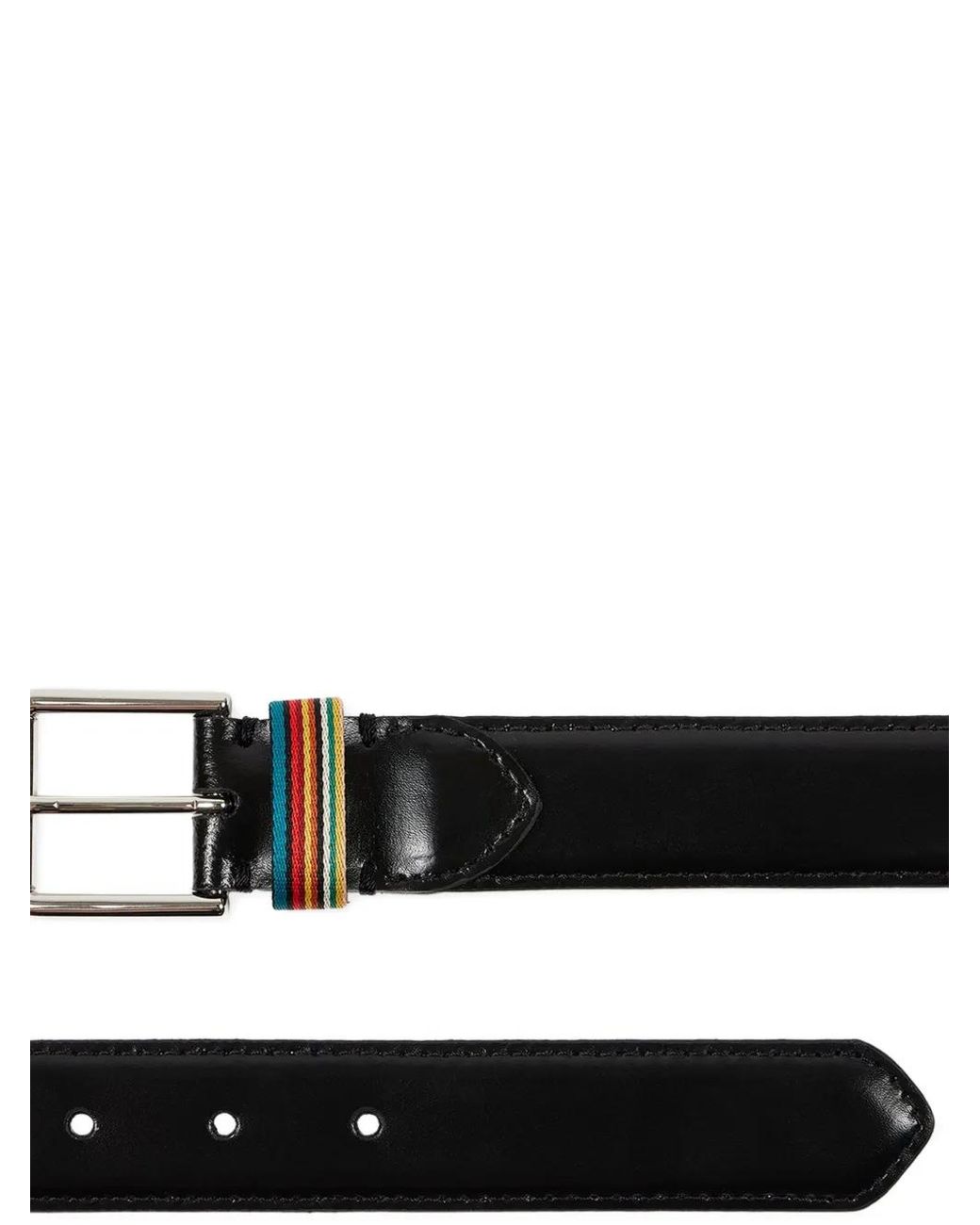 Ceinture Signature Stripe Paul Smith pour homme en coloris White