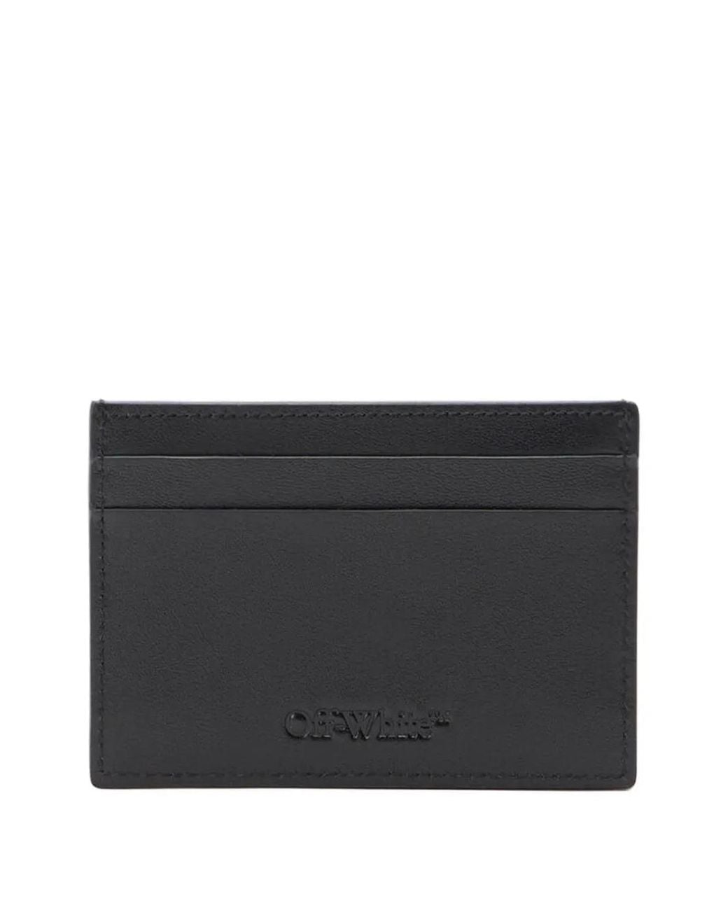 Off-White c/o Virgil Abloh Black Diagonal-Stripes Card Case for men