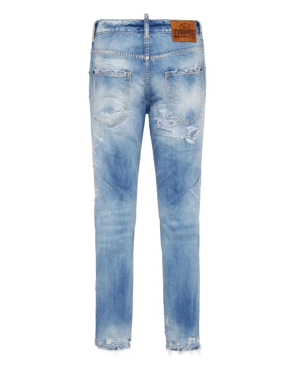 DSquared² Blue Super Ripped Cool Jeans
