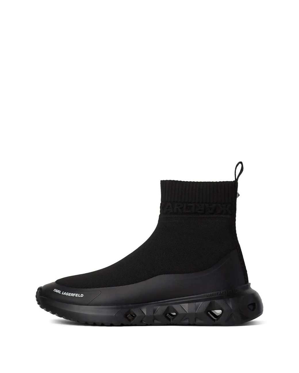 Karl Lagerfeld Black K/Kite Run Sock Boots for men