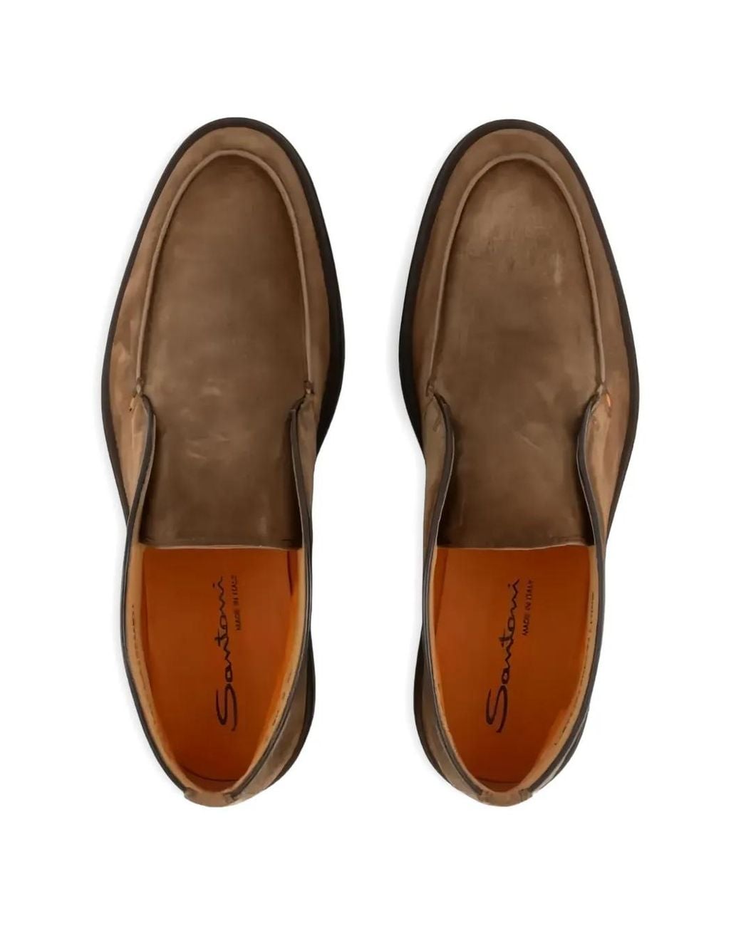 Santoni Brown Panelled Desert Boots for men
