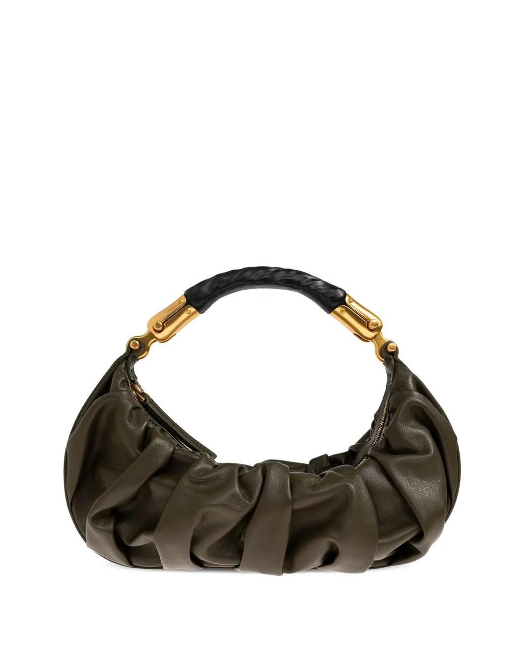 Balmain Black Ebene Twisted Tote Bag