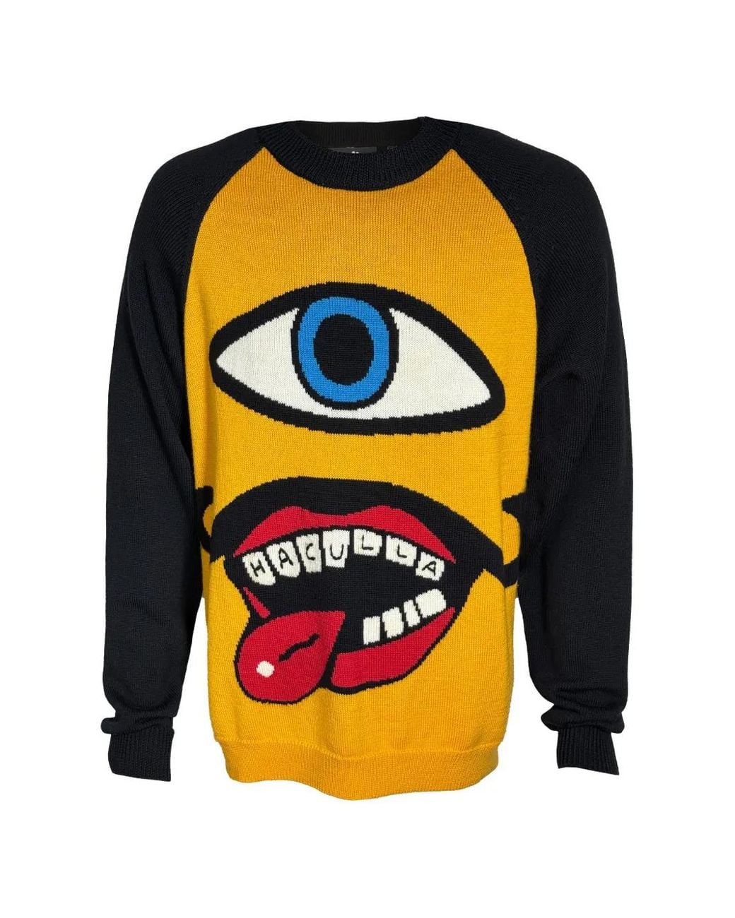 Haculla Orange Crew-Neck Sweater for men