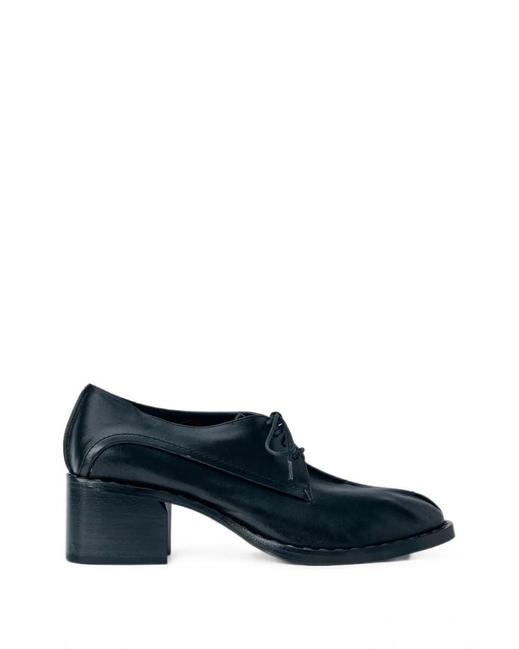 CAPASA MILANO Blue Lace-Up Leather Derbies