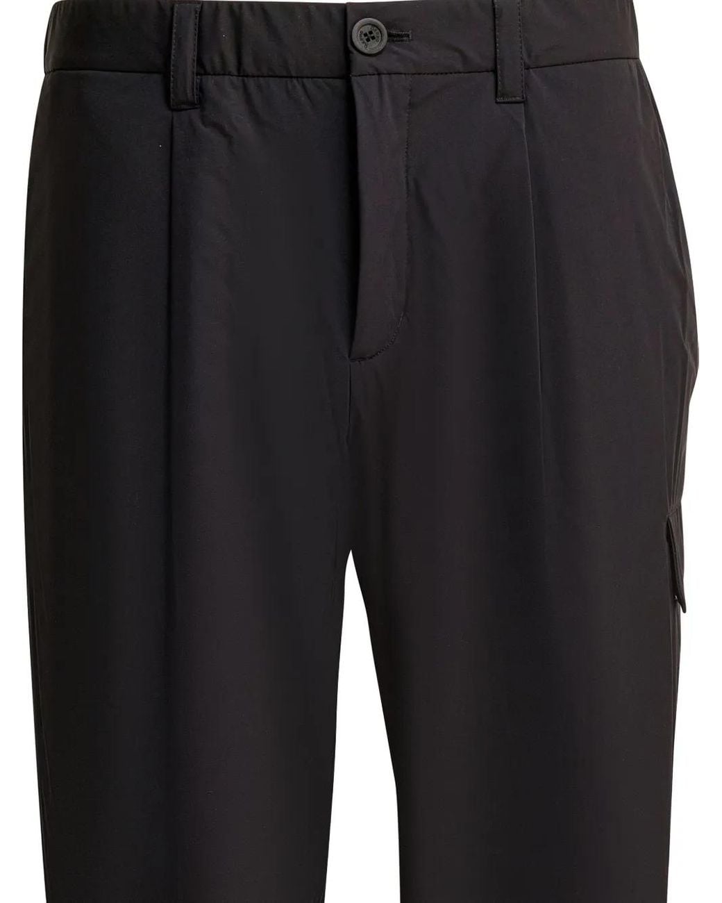 Straight Trousers Herno de hombre de color Black
