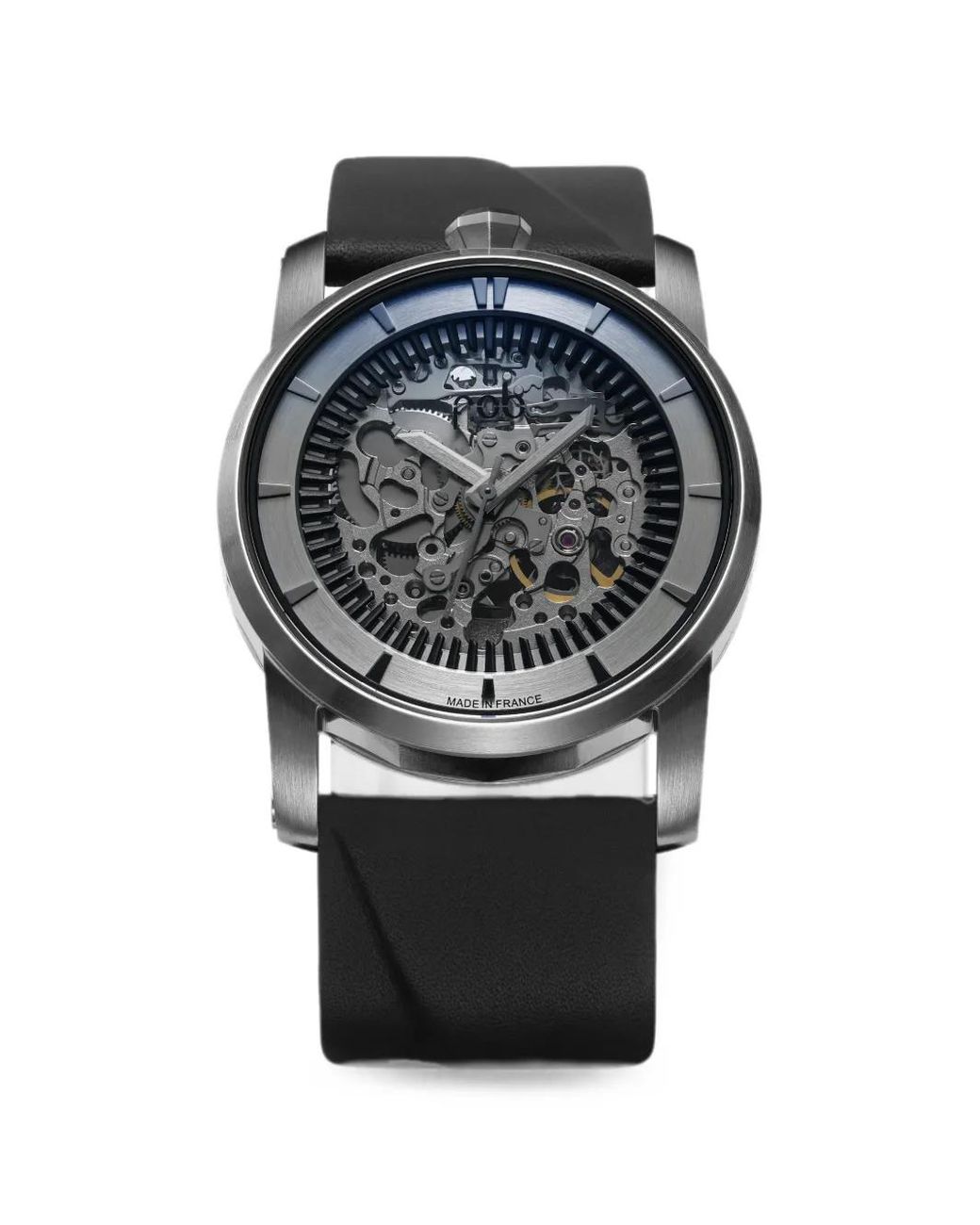 Fob Paris Gray R413 Skeleton 41Mm Watch