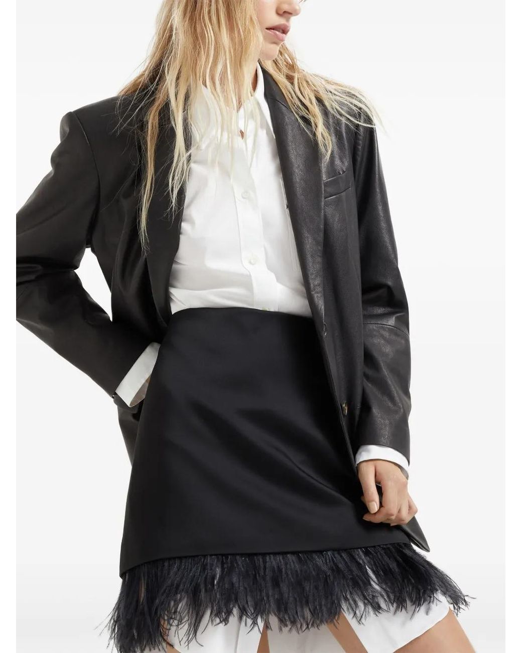 Brunello Cucinelli Black Leather Jacket