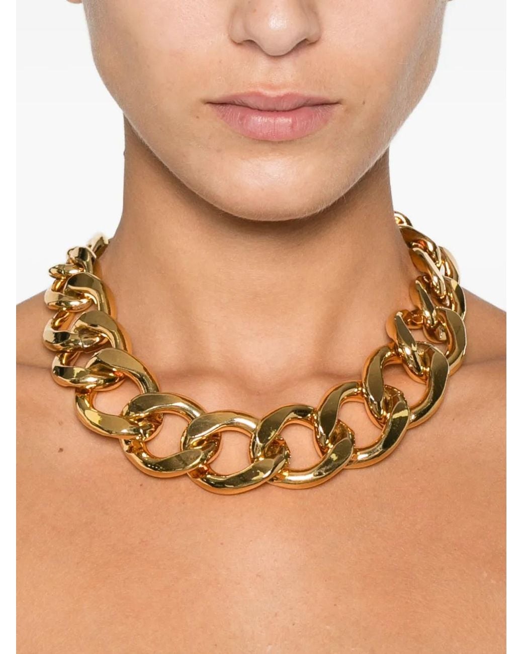 P.A.R.O.S.H. Metallic Logo-Engraved Necklace