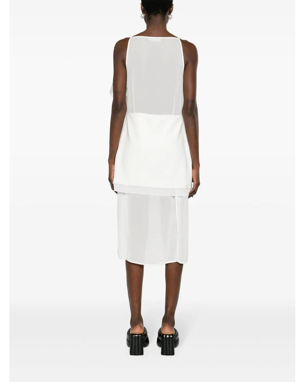 Proenza Schouler White Zaha Layered Midi Dress