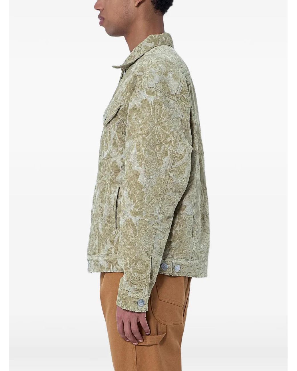 Junya Watanabe Gray X Levi's Floral-Pattern Denim Jacket for men