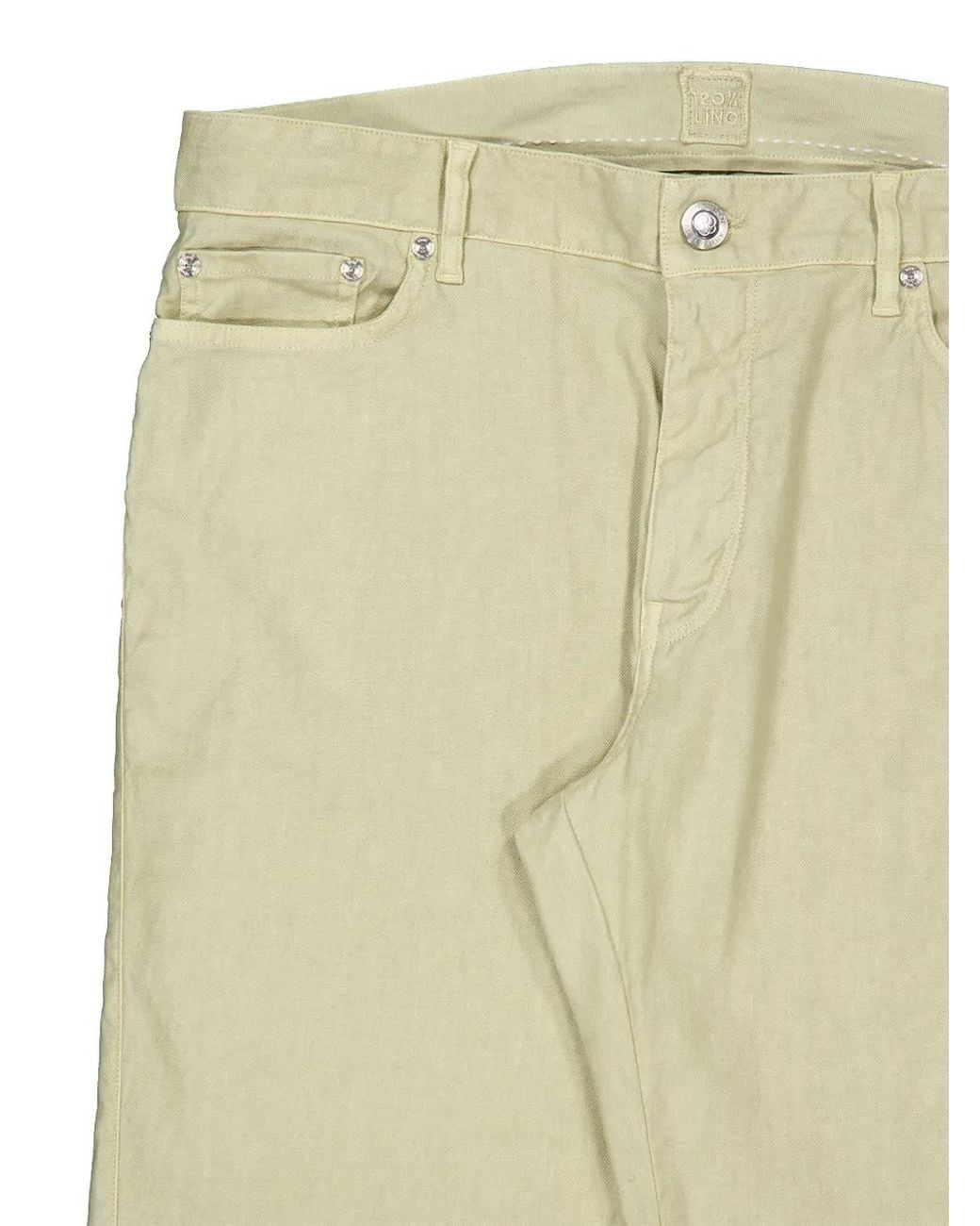 120% Lino Multicolor Pantalon Ample À Coupe Sarouel for men