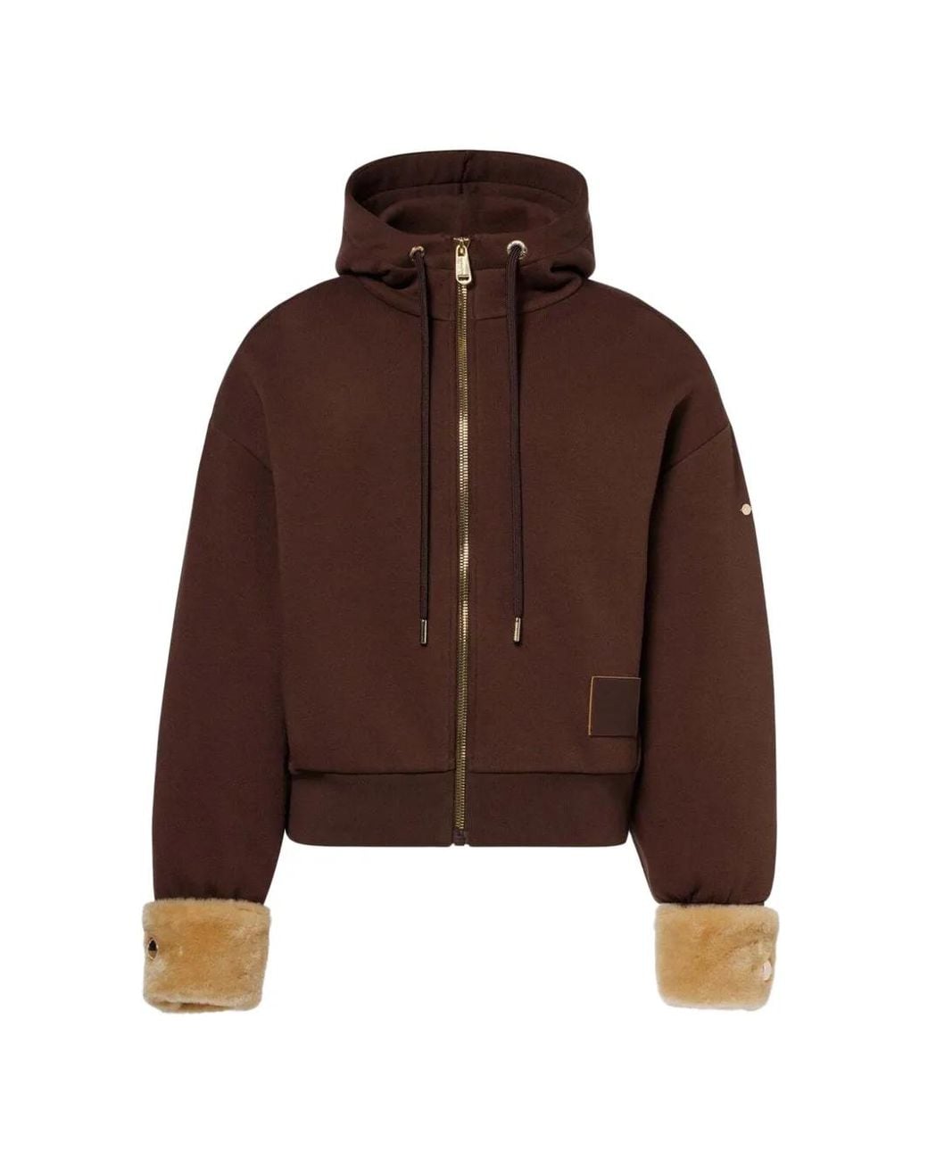 Goldbergh Brown Cardigan Seika À Fermeture Zippée