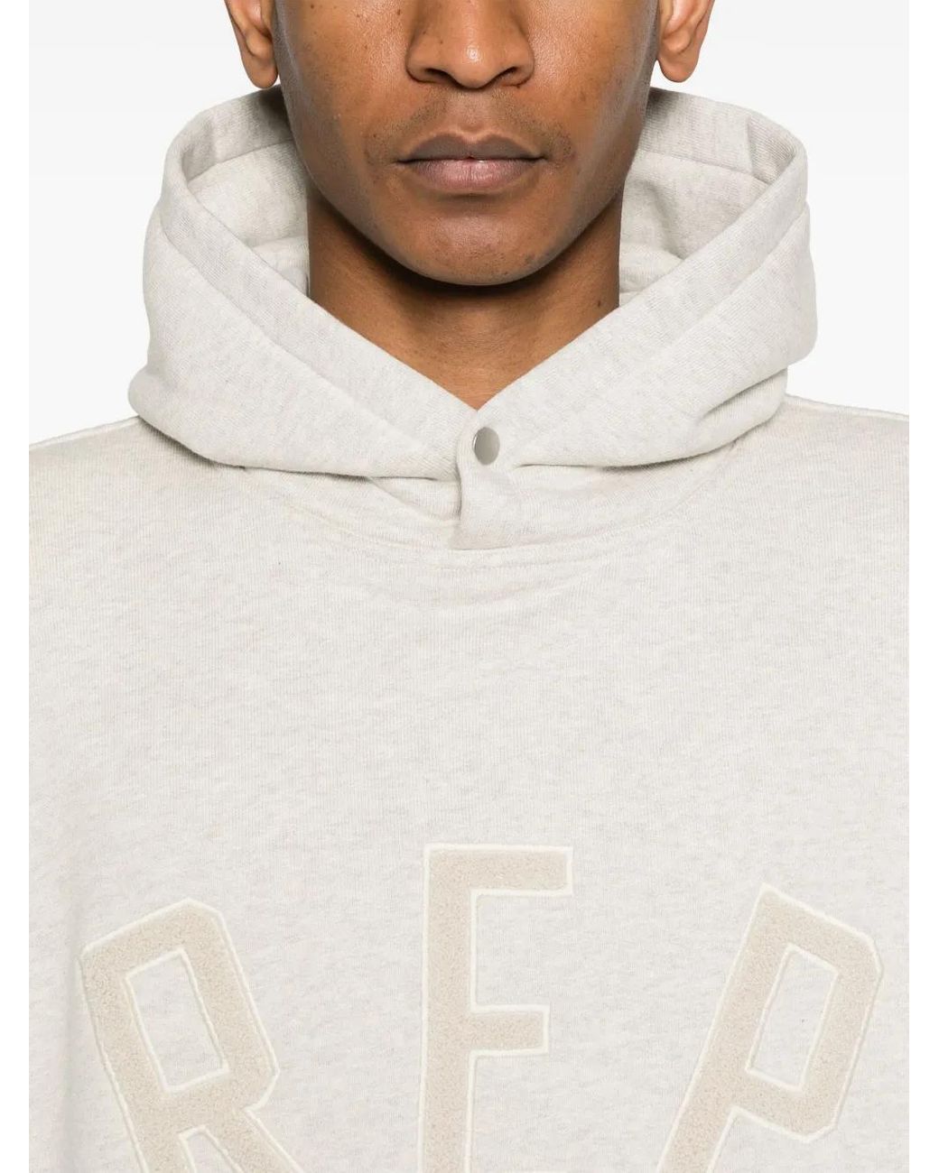 Represent White Rep Appliqué Hoodie for men