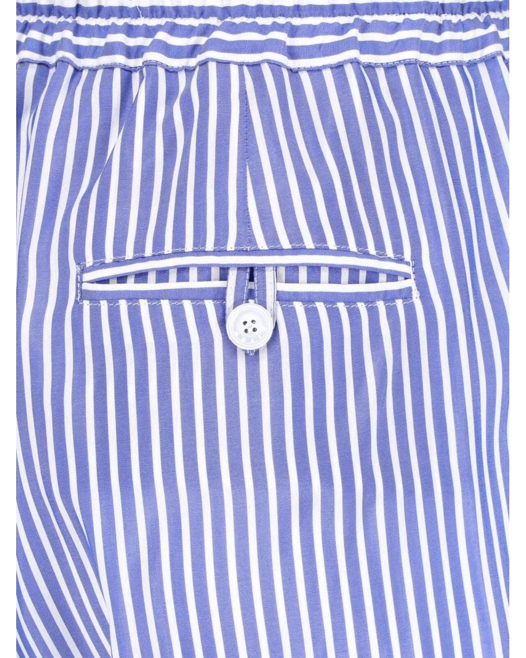 Kiton Gestreepte Broek in het Blue