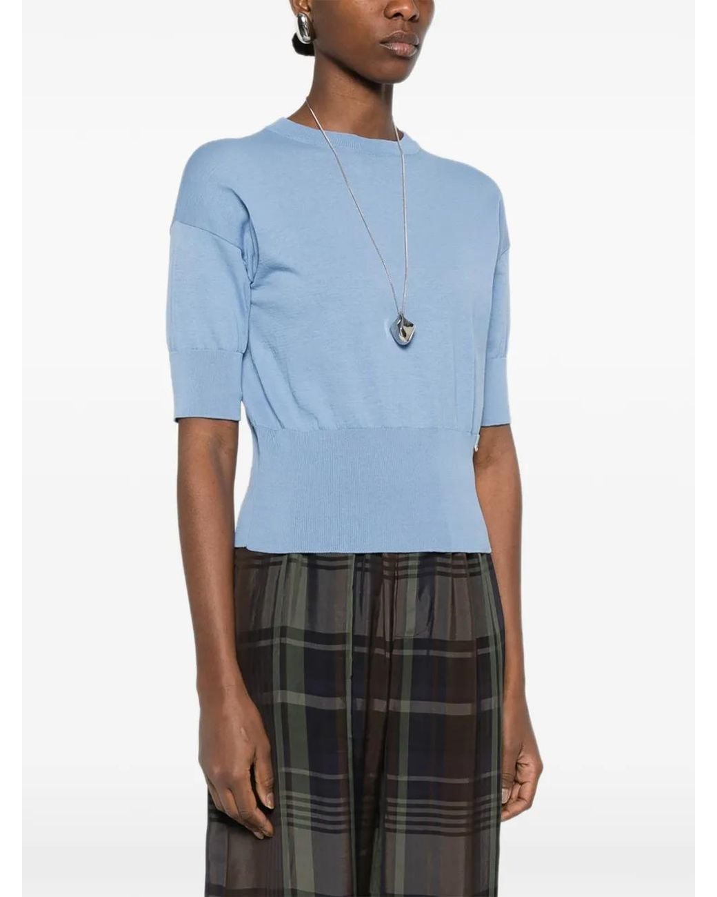 Herno Blue Cotton Shirt