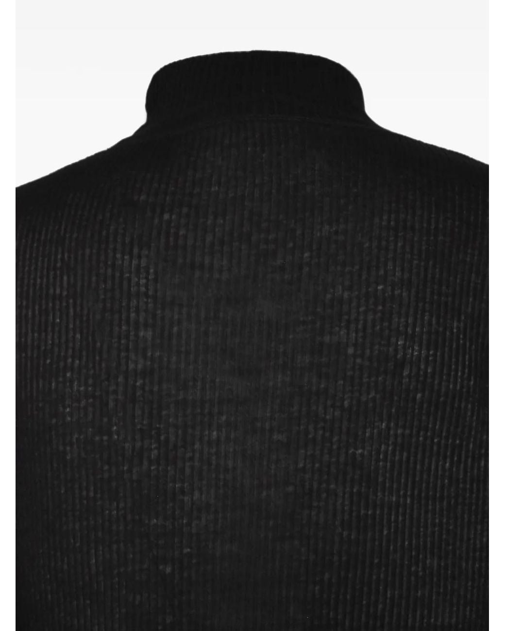 Julius Gerippter Pullover in Black für Herren