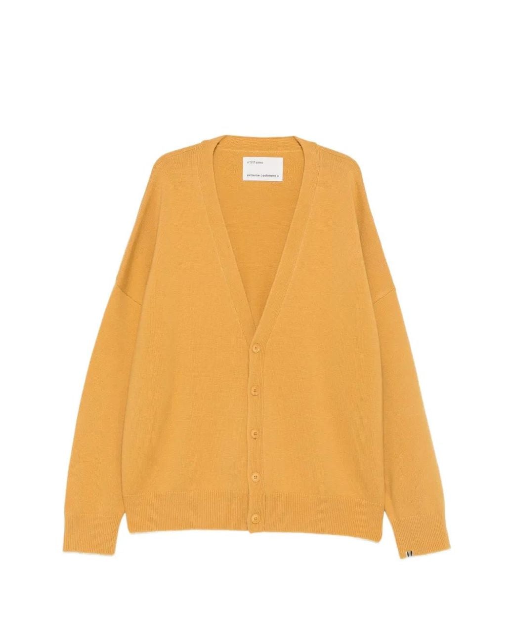Extreme Cashmere Yellow Simo Oversized Cardigan