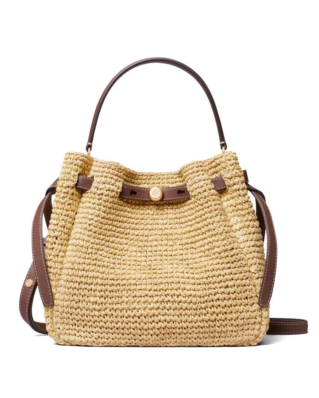 Borsa A Secchiello Romy di Tory Burch in Metallic
