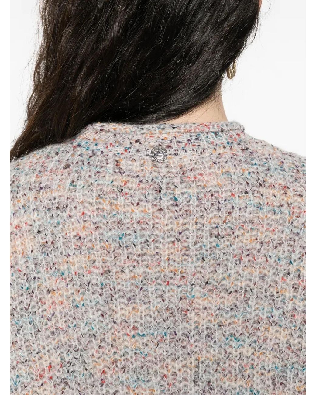 Twinset White Ruffled-Cuff Sweater